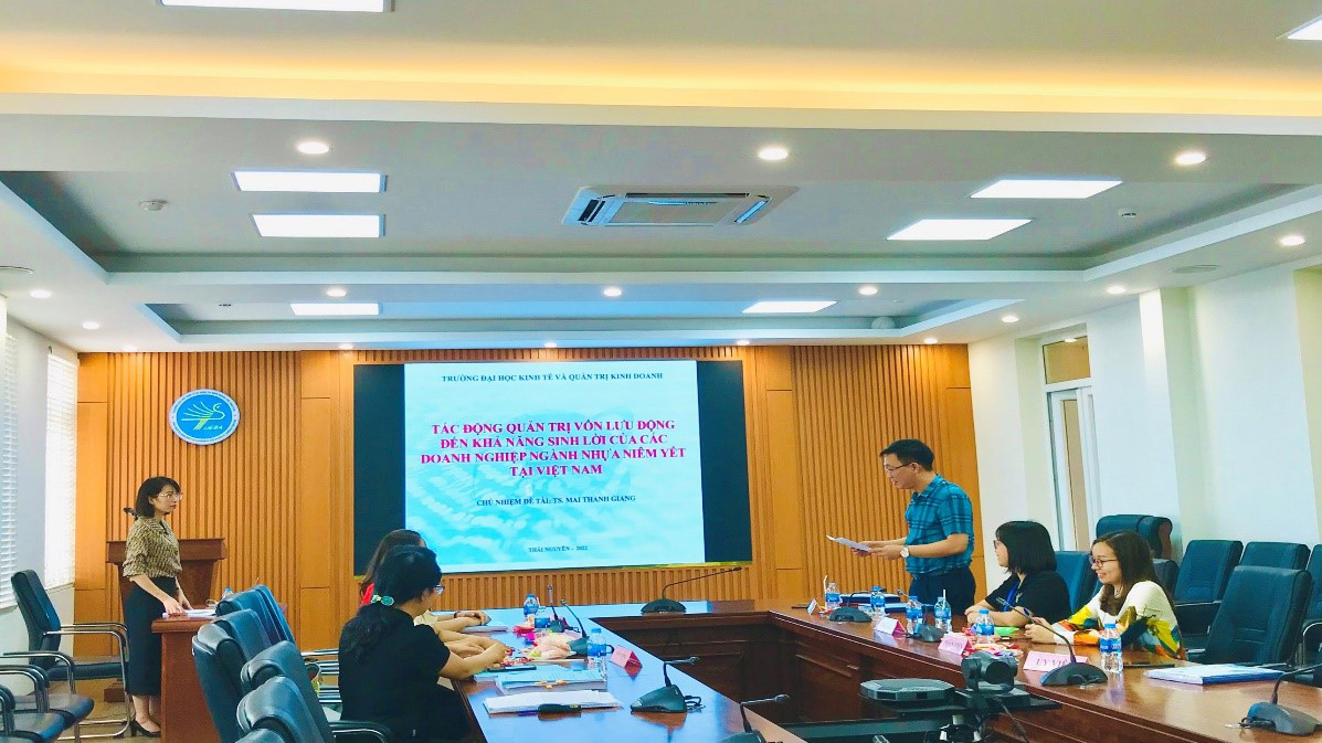 Kết quả nghiệm thu cấp cơ sở đề tài KH&CN cấp ĐHTN năm 2021 của CNĐT TS. Hà Thị Thanh Nga, TS. Mai Thanh Giang, TS. Nguyễn Thị Kim Anh