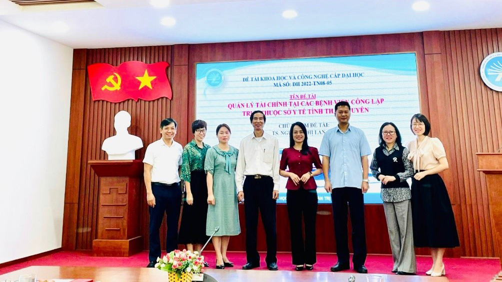 Kết quả nghiệm thu cấp ĐH đề tài KH&CN cấp ĐHTN năm 2022 của CNĐT TS. Nguyễn Thị Lan Anh