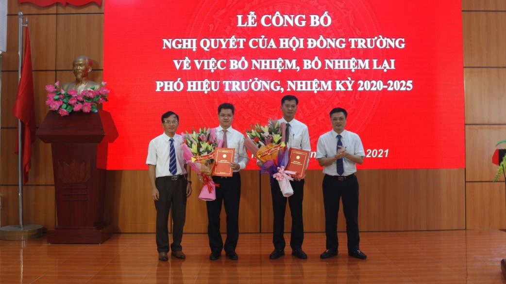 Lễ công bố về việc bổ nhiệm, bổ nhiệm lại Phó Hiệu trưởng Trường ĐHKT&QTKD nhiệm kỳ 2020-2025