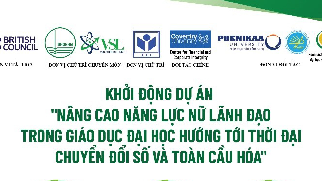 Khởi động dự án “Nâng cao năng lực nữ lãnh đạo trong giáo dục đại học hướng tới thời đại chuyển đổi số và toàn cầu hóa”
