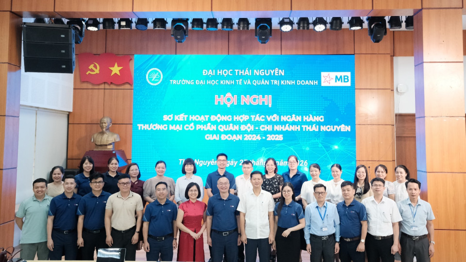 TUEBA và Ngân hàng MB Chi nhánh Thái Nguyên tăng cường hợp tác,  gắn đào tạo với thực tiễn doanh nghiệp